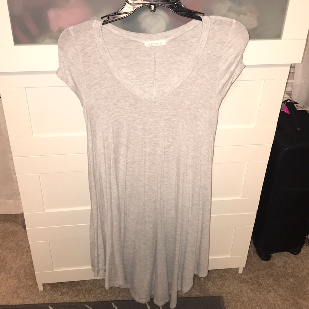 Gray long tunic